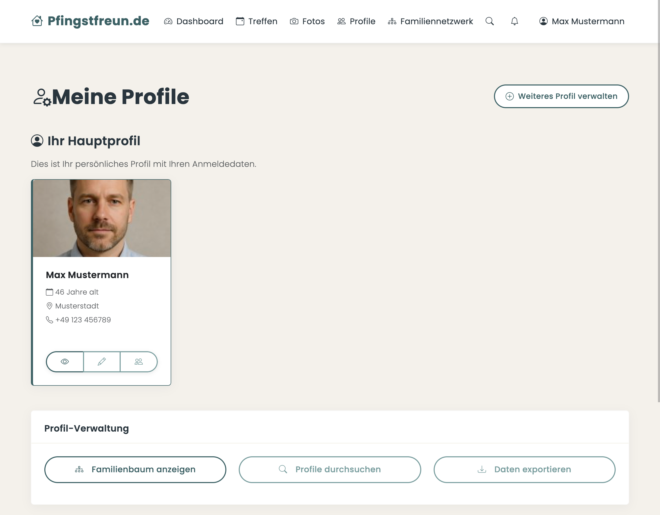 Profile Übersicht